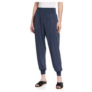 Cinq a Sept S Womens Gayle Pants Matte Jersey Blue Joggers